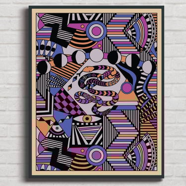 Snake Moon Art Print