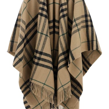 Burberry Ered Cape In Wool And Cashmere By Cate Women