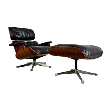 Original Herman Miller Eames lounge chair Vitra armchair + ottoman 