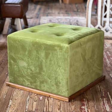 Funky Green Poufs