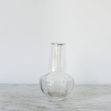 Bedside Carafe with Etched Glass