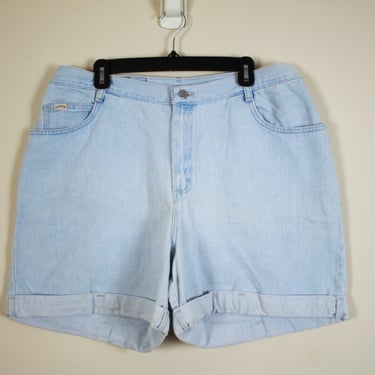 Vintage 1990s High Waist Denim Shorts, Size 36 Waist 