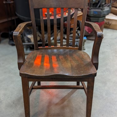 Vintage Solid Wood Armchair