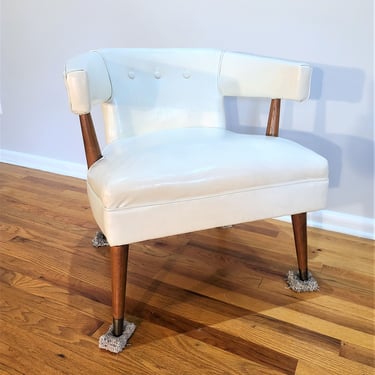 Mid Century Lenoir Barrel Back Lounge Chair 