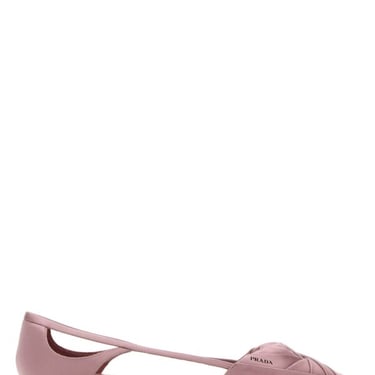 Prada Women Pink Satin Ballerinas