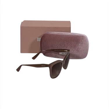 Miu Miu - Beige Translucent Frames w/ Brown Lenses