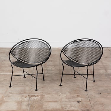Pair of Salterini “Radar” Lounge Chairs by Maurizio Tempestini 