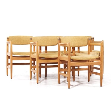 Børge Mogensen for Karl Andersson & Söner Mid Century Danish Oak Dining Chairs - Set of 6 - mcm 