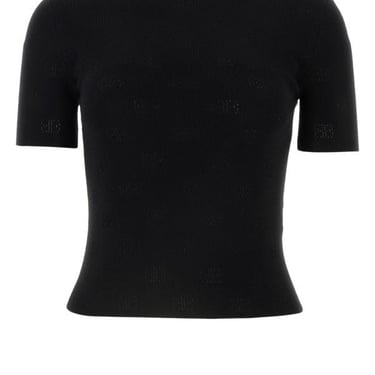 Balenciaga Woman Black Wool Blend Sweater
