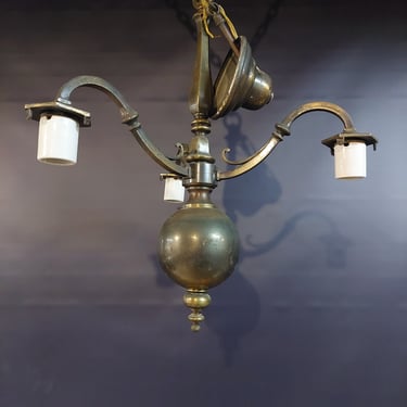 Vintage Brass Pendant Light