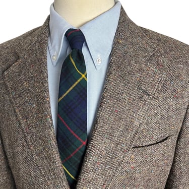 Vintage Daks DONEGAL TWEED Wool Sport Coat ~ size 40 R ~ jacket / blazer ~ Preppy / Ivy Style /Trad ~ 