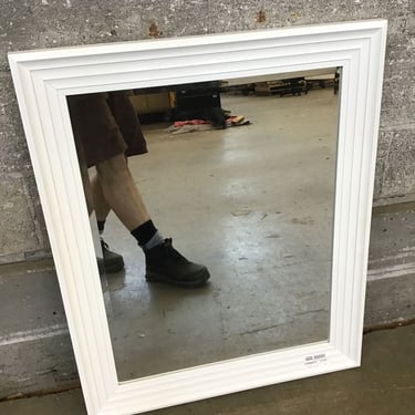 White Frame Mirror (Seattle)