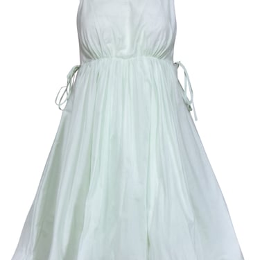 Selkie - Pastel Green Silk & Cotton Dress Sz S