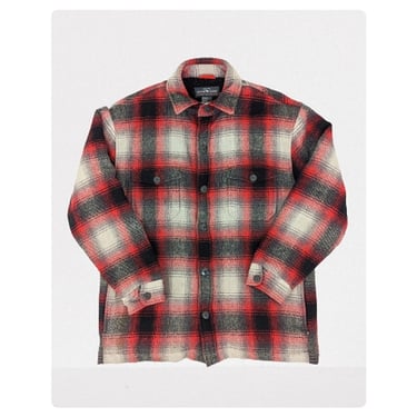 vintage 90's flannel shirt jacket (Size: XL)