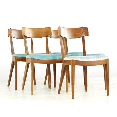 Kipp Stewart for Drexel Declaration Mid Century Side Dining Chairs - Set of 5 - mcm 