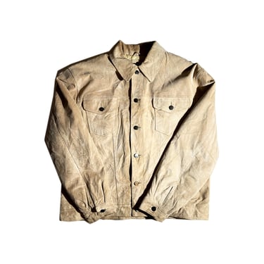 Vintage Suede Jacket Leather Trucker Cut