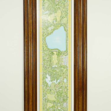 Reclaimed Tiger Oak Wood Molding Tree Legend Central Park Print