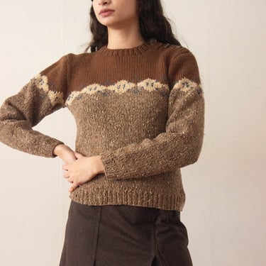 1970s Calvin Klein Handknit Wool Sweater 