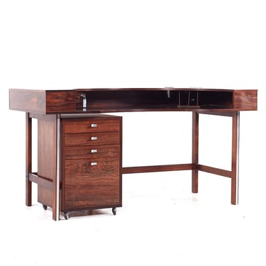 J.H. Quistgaard for Lovig Mid Century Danish Rosewood Desk - mcm 