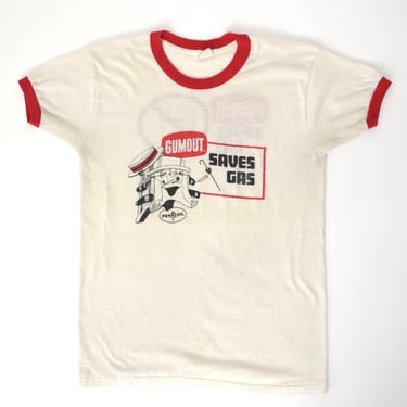 1970s Gumout Saves Gas Ringer Tee