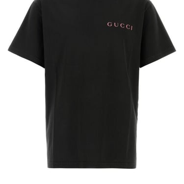 Gucci Men Slate Cotton T-Shirt