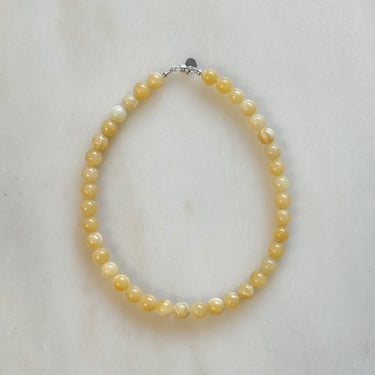 Sea + Pattern | Short Yellow Jasper Necklace *presale*