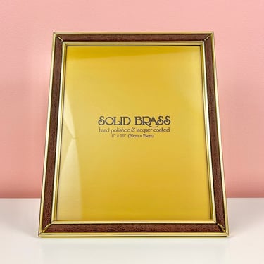 Gold & Leather 8x10 Frame 