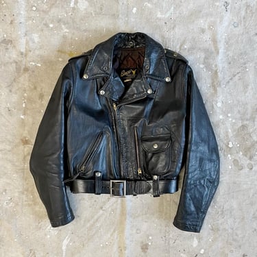 Size XS/S 1950s Buco D Pocket Steerhide Leather Double Rider Motorcycle Jacket 2302 