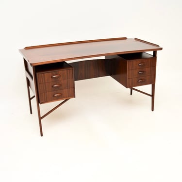 Danish Vintage Rosewood Desk by Svend Aage Madsen