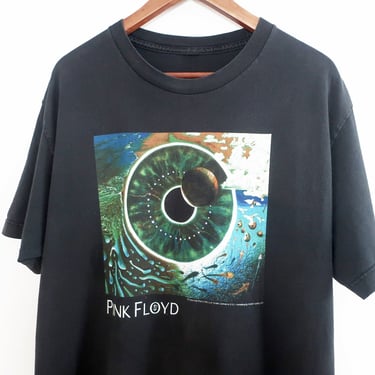 vintage band shirt /  Pink Floyd shirt / Y2K faded black Pink Floyd Pulse live album band t shirt Large 