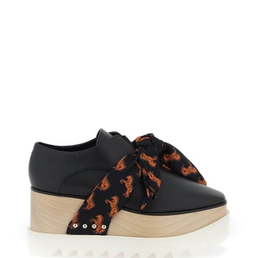 Stella Mccartney Platform Elyse Loafers Eith Printed Band Women