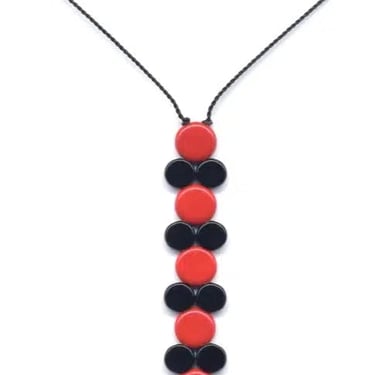 Ronni Kappos - Straight - Black and Red Pendant