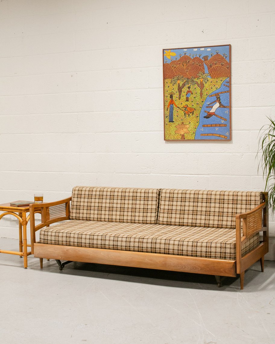 Vintage Mid Century Modern MCM Trundle Sleeper Sofa Sunbeam Vintage Highland Park Los Angeles CA