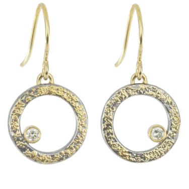 Kate Maller | Dusted + Diamond Orb Earrings