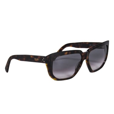 Celine - Brown Tortoise Square Sunglasses