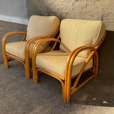 Pair of Vintage Rattan Chairs