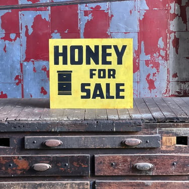 Vintage Honey For Sale Flange Sign 