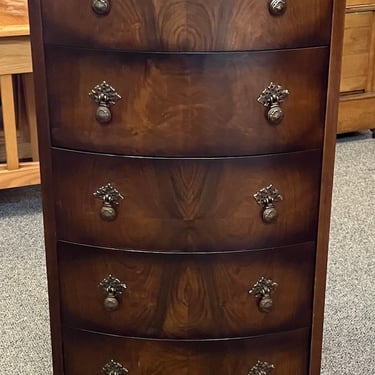 Item #DA101 Bow Front Mahogany Chest of Drawers c.1940