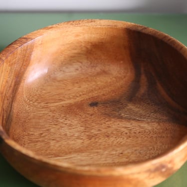 Large Pottery Barn Organic Wood Serving Bowl Trinket Dish Catch All 