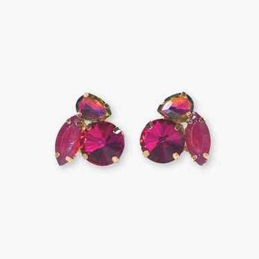 INK + ALLOY - Bailey Mixed Post Earrings - Magenta