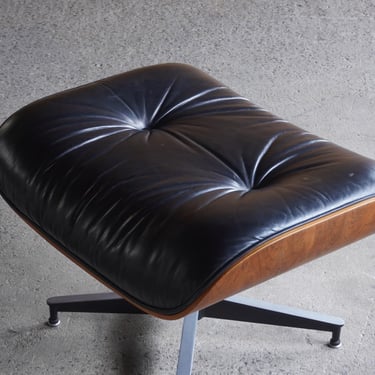 Herman Miller 671 Rosewood + Leather Ottoman 