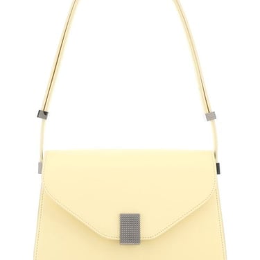 LANVIN Pastel yellow leather Concerto shoulder bag