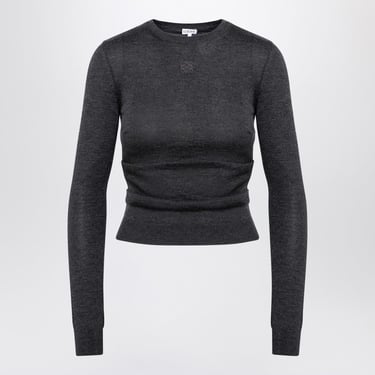 Loewe Anthracite Grey Cashmere And Silk Jumper Women