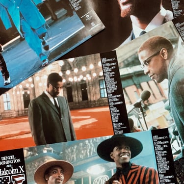 Vintage “Malcolm X” Promo Lobby Card Posters (Spanish, 1992)