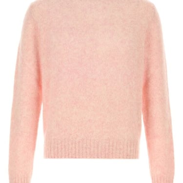 Prada Men Melange Pastel Pink Wool Sweater