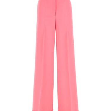 Moschino Women Pink Stretch Viscose Wide-Leg Pant