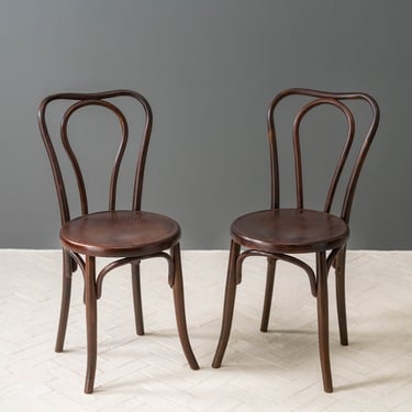 Pair of Antique Bentwood Cafe Chairs