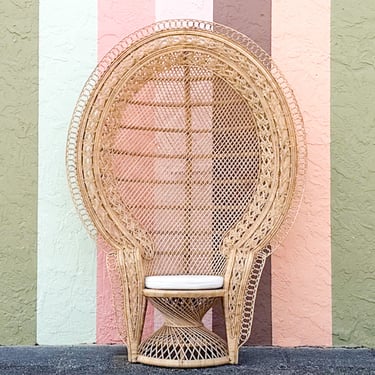 Natural Rattan "Queen" Peacock Chair