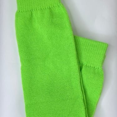 Vintage 1980s Lime Neon Green Leg Warmers 