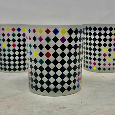 Postmodern Votive Holders (set of 3) by Bloomingdales circa 1984 